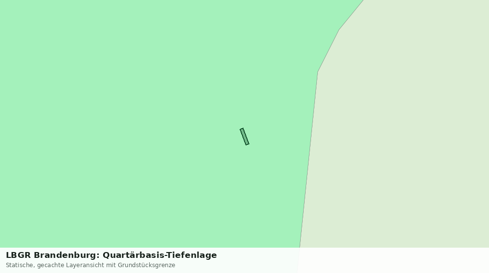 Statische Kartenansicht: LBGR Brandenburg: Quartärbasis-Tiefenlage
