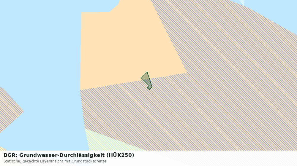 Statische Kartenansicht: BGR: Grundwasser-Durchlässigkeit (HÜK250)