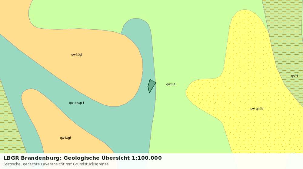 Statische Kartenansicht: LBGR Brandenburg: Geologische Übersicht 1:100.000