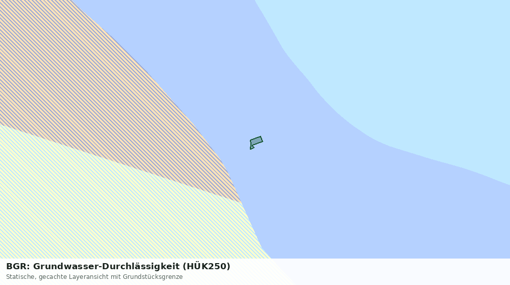 Statische Kartenansicht: BGR: Grundwasser-Durchlässigkeit (HÜK250)