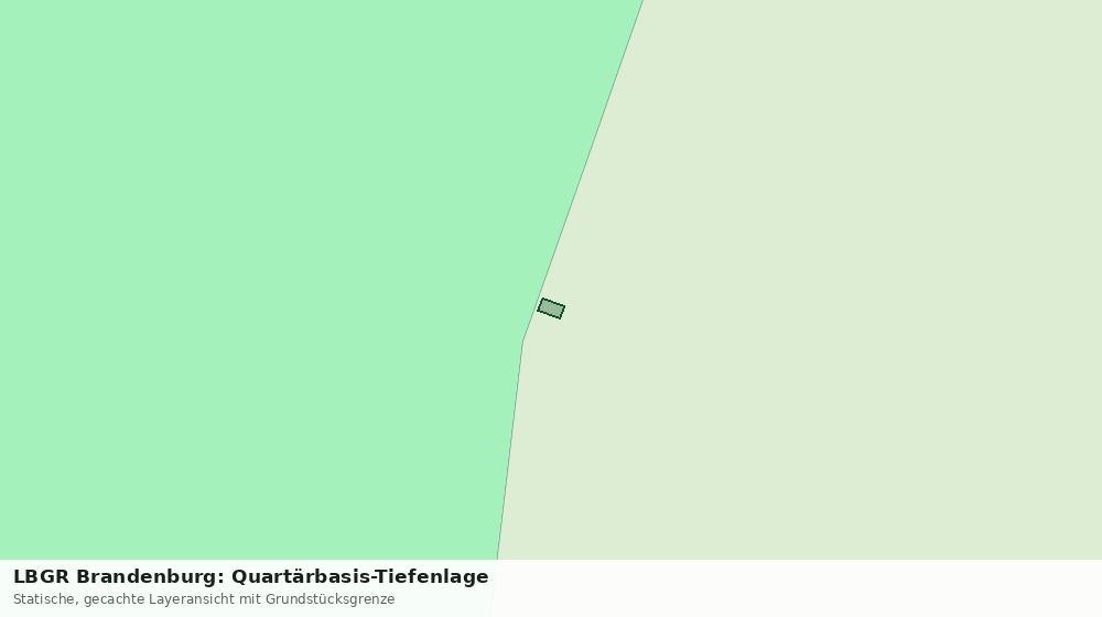 Statische Kartenansicht: LBGR Brandenburg: Quartärbasis-Tiefenlage