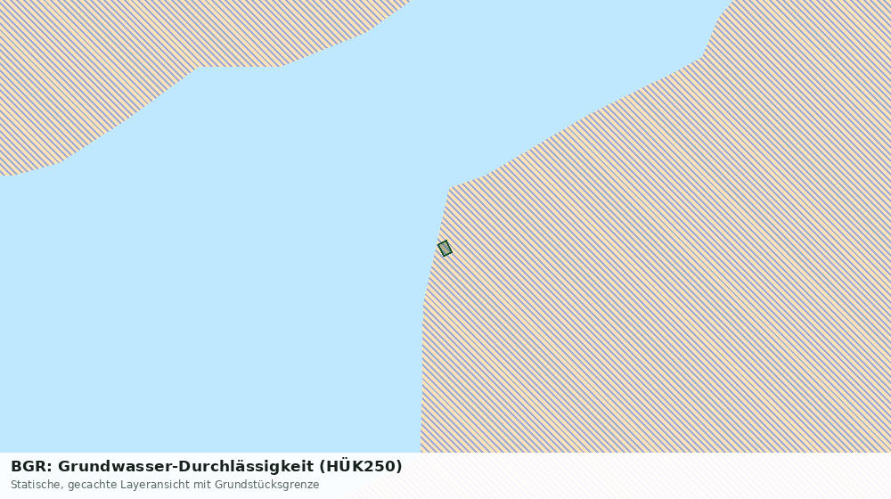Statische Kartenansicht: BGR: Grundwasser-Durchlässigkeit (HÜK250)