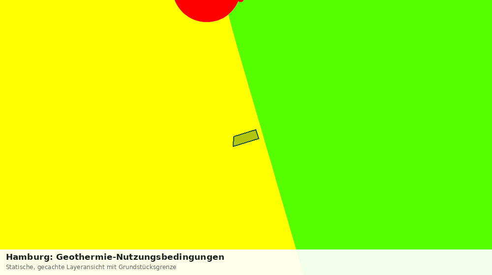 Statische Kartenansicht: Hamburg: Geothermie-Nutzungsbedingungen