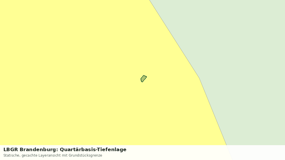 Statische Kartenansicht: LBGR Brandenburg: Quartärbasis-Tiefenlage