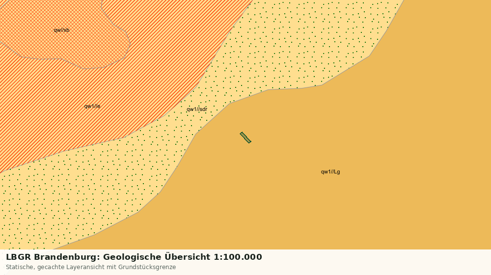 Statische Kartenansicht: LBGR Brandenburg: Geologische Übersicht 1:100.000