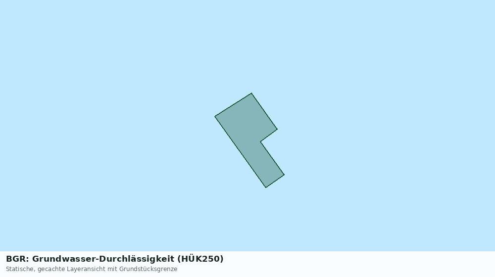 Statische Kartenansicht: BGR: Grundwasser-Durchlässigkeit (HÜK250)