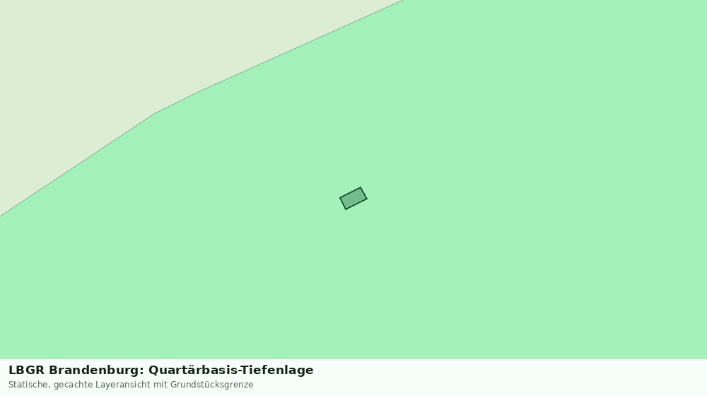 Statische Kartenansicht: LBGR Brandenburg: Quartärbasis-Tiefenlage