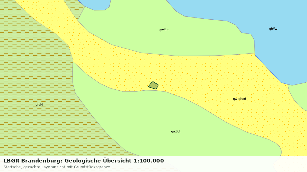 Statische Kartenansicht: LBGR Brandenburg: Geologische Übersicht 1:100.000