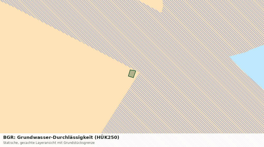 Statische Kartenansicht: BGR: Grundwasser-Durchlässigkeit (HÜK250)