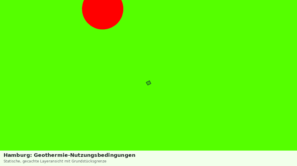 Statische Kartenansicht: Hamburg: Geothermie-Nutzungsbedingungen