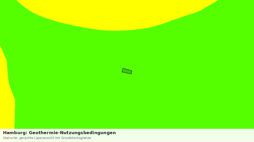 Statische Kartenansicht: Hamburg: Geothermie-Nutzungsbedingungen
