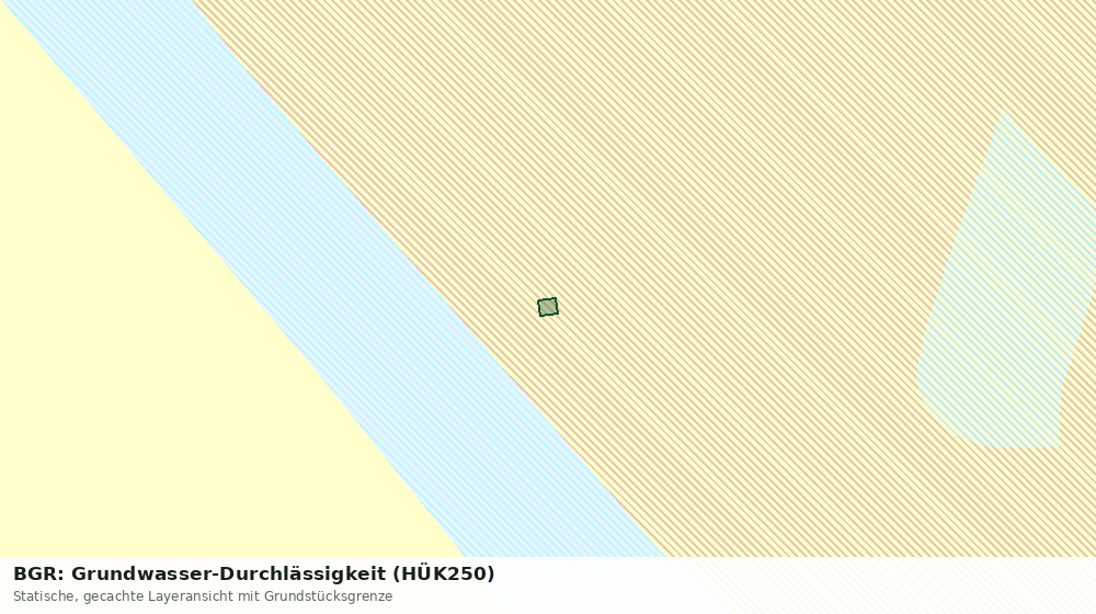 Statische Kartenansicht: BGR: Grundwasser-Durchlässigkeit (HÜK250)