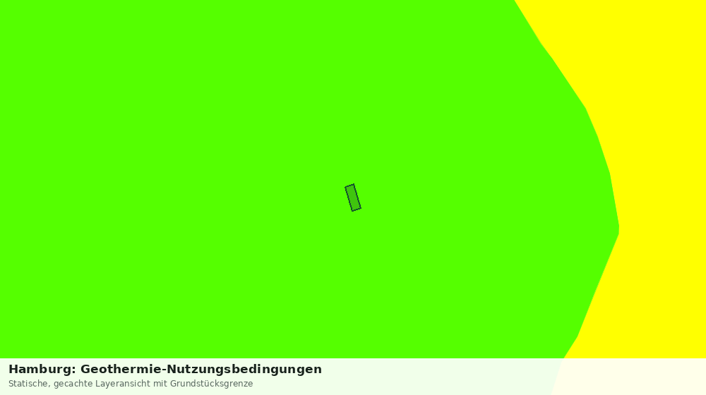 Statische Kartenansicht: Hamburg: Geothermie-Nutzungsbedingungen