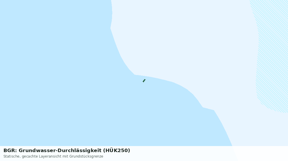 Statische Kartenansicht: BGR: Grundwasser-Durchlässigkeit (HÜK250)