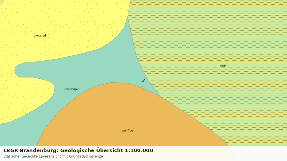 Statische Kartenansicht: LBGR Brandenburg: Geologische Übersicht 1:100.000