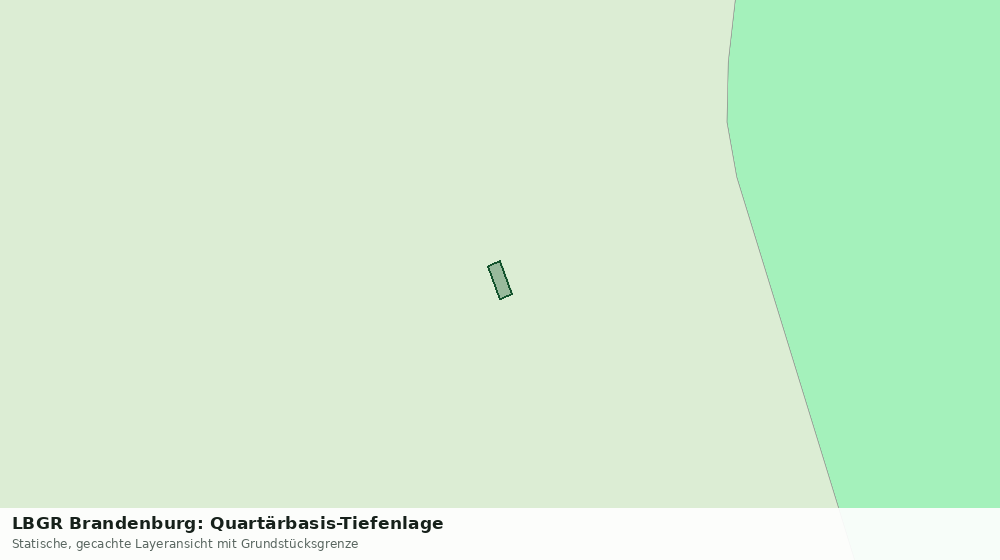 Statische Kartenansicht: LBGR Brandenburg: Quartärbasis-Tiefenlage