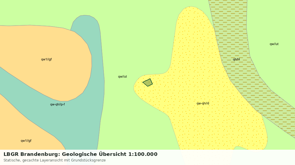 Statische Kartenansicht: LBGR Brandenburg: Geologische Übersicht 1:100.000