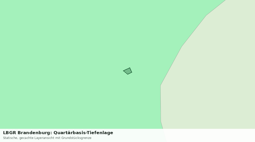 Statische Kartenansicht: LBGR Brandenburg: Quartärbasis-Tiefenlage