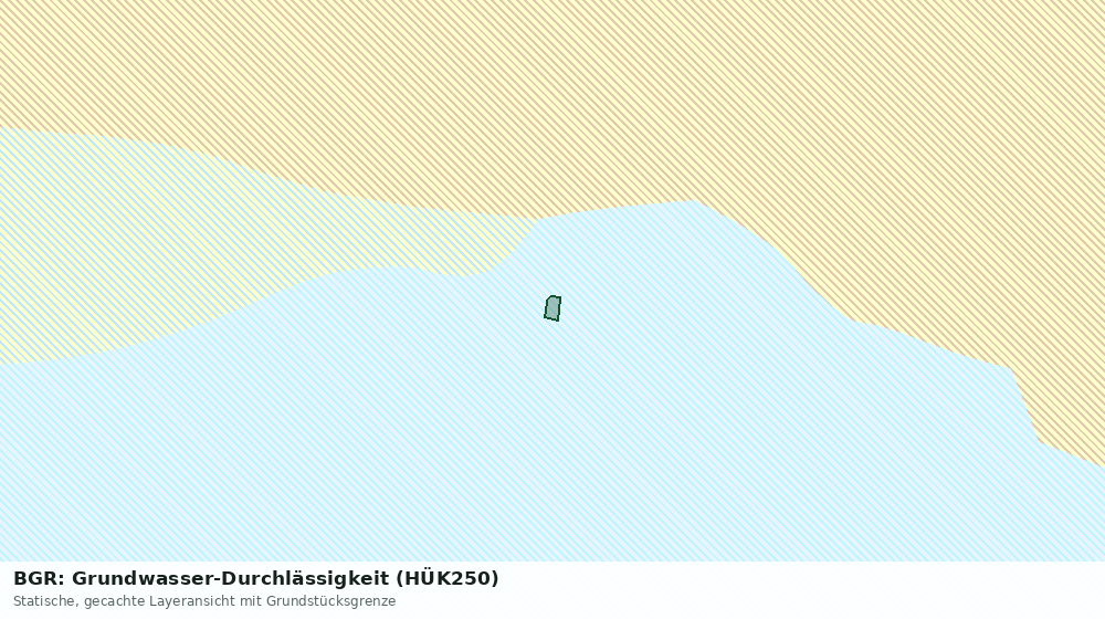 Statische Kartenansicht: BGR: Grundwasser-Durchlässigkeit (HÜK250)