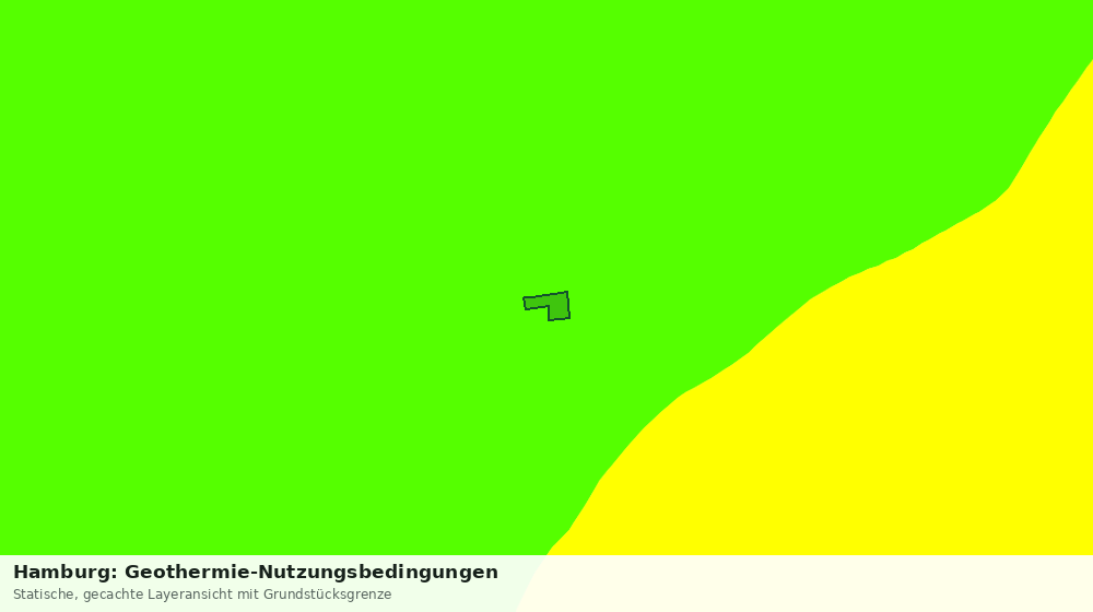 Statische Kartenansicht: Hamburg: Geothermie-Nutzungsbedingungen