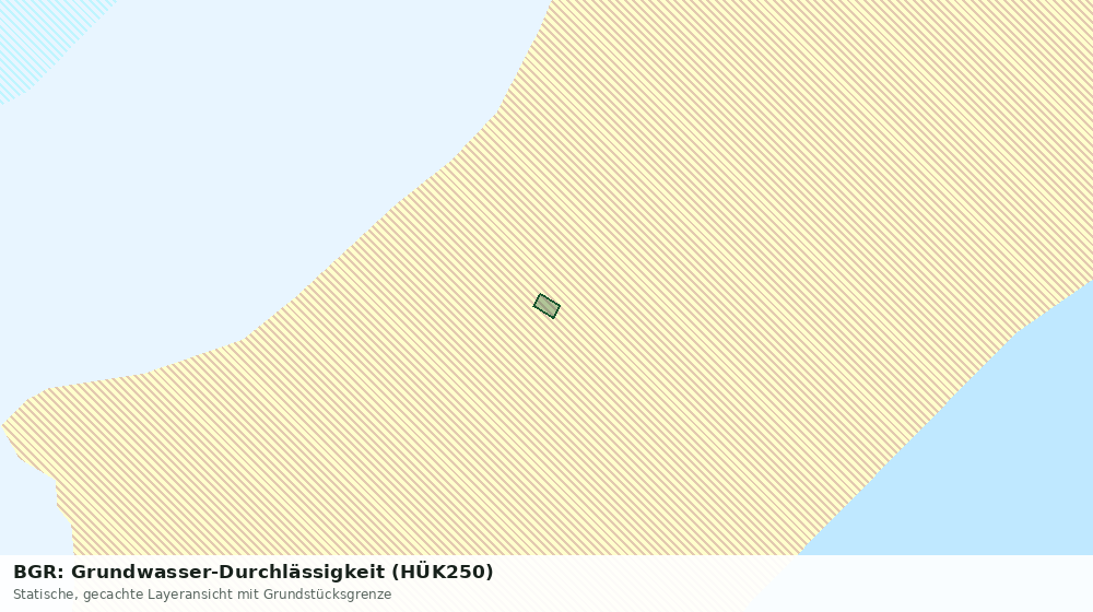 Statische Kartenansicht: BGR: Grundwasser-Durchlässigkeit (HÜK250)