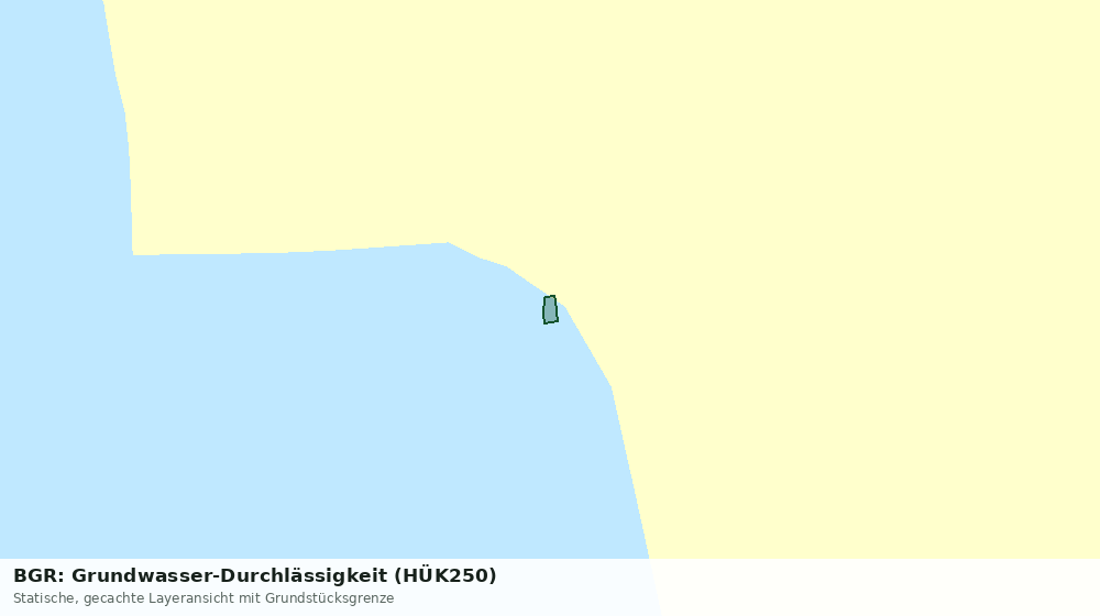 Statische Kartenansicht: BGR: Grundwasser-Durchlässigkeit (HÜK250)