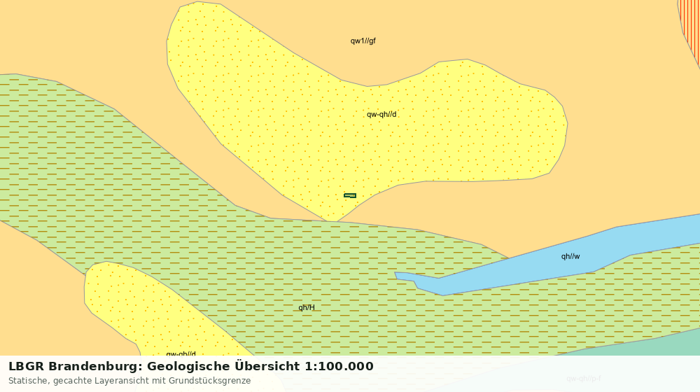 Statische Kartenansicht: LBGR Brandenburg: Geologische Übersicht 1:100.000