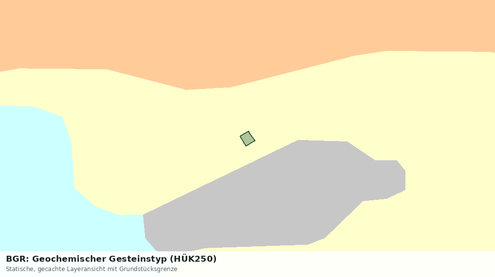Statische Kartenansicht: BGR: Geochemischer Gesteinstyp (HÜK250)