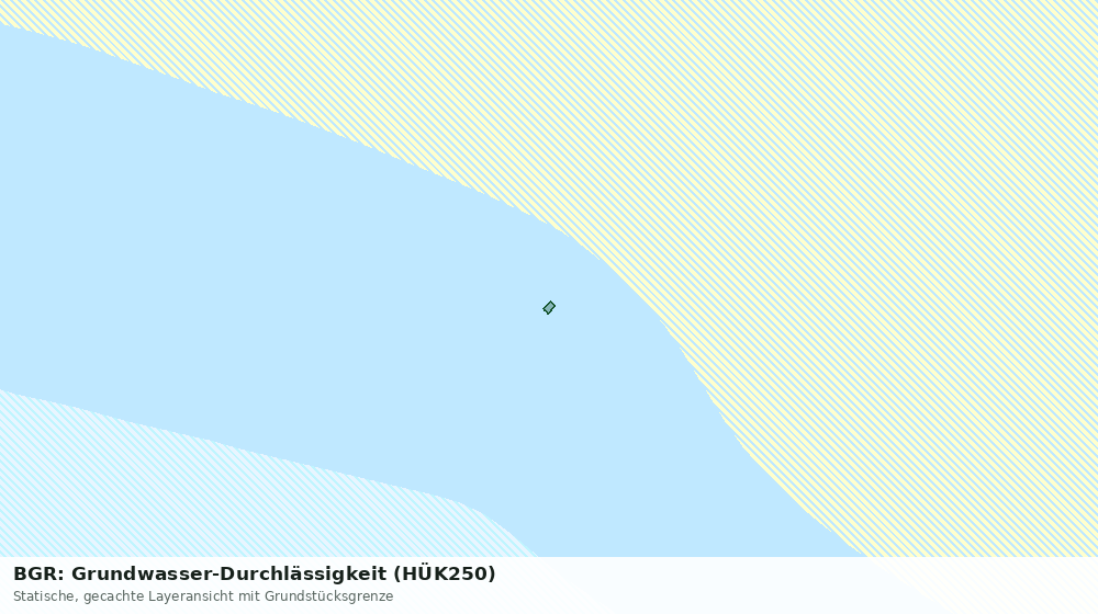 Statische Kartenansicht: BGR: Grundwasser-Durchlässigkeit (HÜK250)