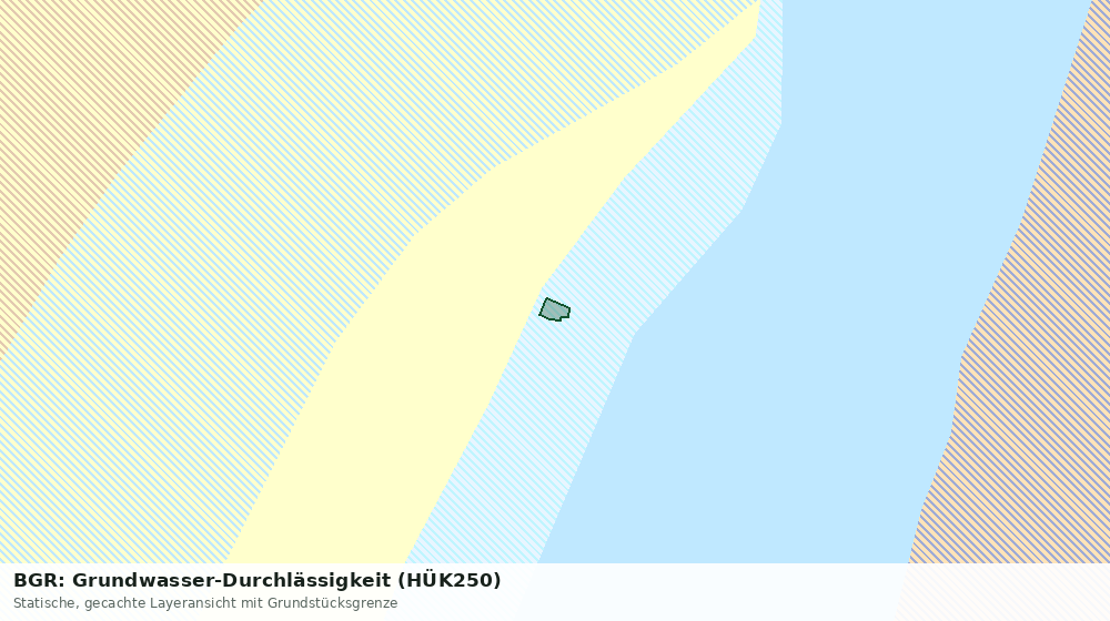 Statische Kartenansicht: BGR: Grundwasser-Durchlässigkeit (HÜK250)