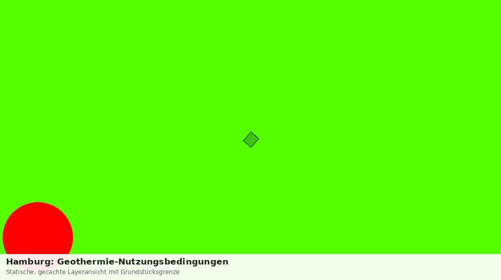 Statische Kartenansicht: Hamburg: Geothermie-Nutzungsbedingungen