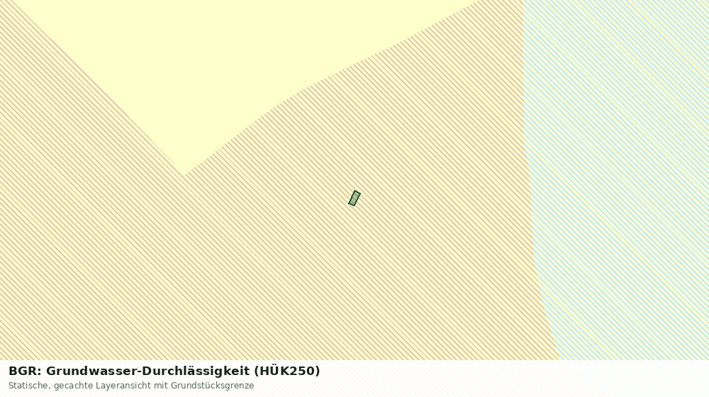 Statische Kartenansicht: BGR: Grundwasser-Durchlässigkeit (HÜK250)