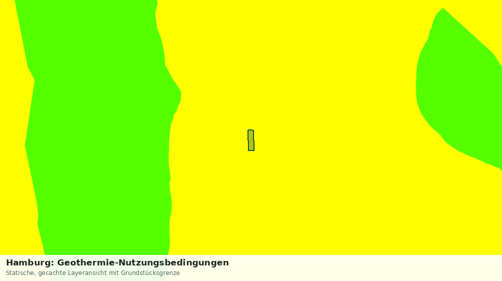Statische Kartenansicht: Hamburg: Geothermie-Nutzungsbedingungen