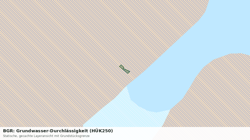 Statische Kartenansicht: BGR: Grundwasser-Durchlässigkeit (HÜK250)