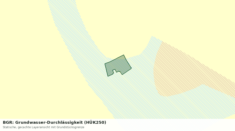 Statische Kartenansicht: BGR: Grundwasser-Durchlässigkeit (HÜK250)
