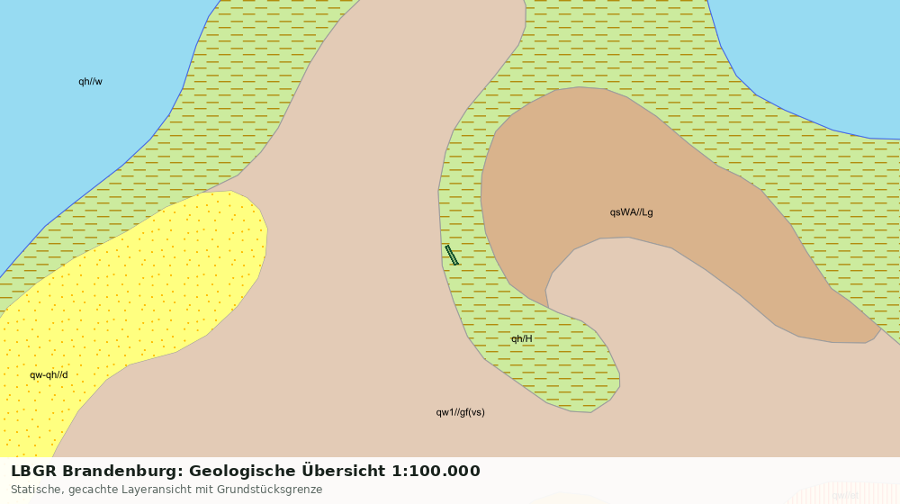 Statische Kartenansicht: LBGR Brandenburg: Geologische Übersicht 1:100.000