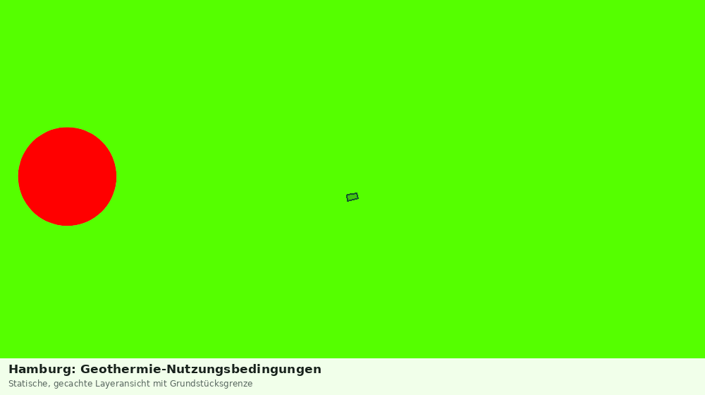 Statische Kartenansicht: Hamburg: Geothermie-Nutzungsbedingungen