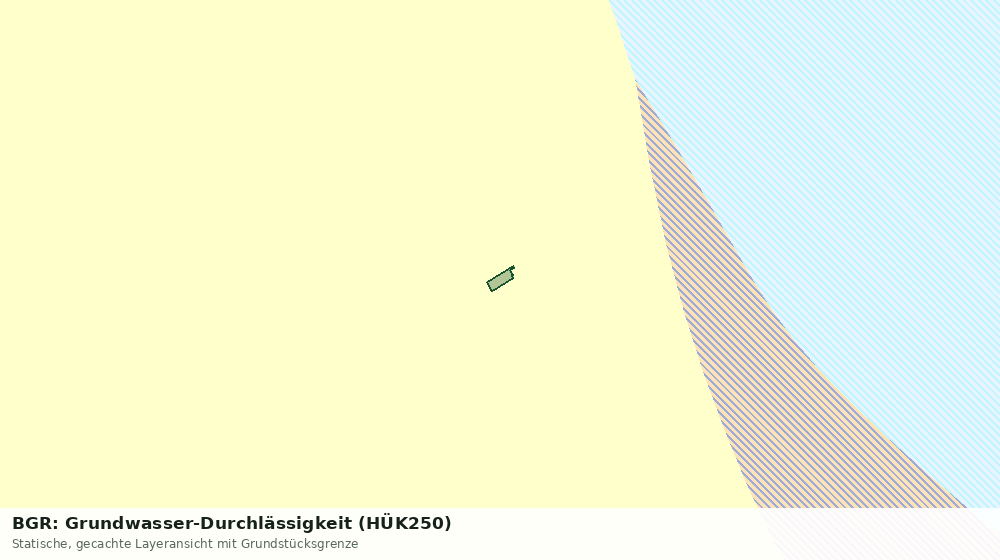 Statische Kartenansicht: BGR: Grundwasser-Durchlässigkeit (HÜK250)
