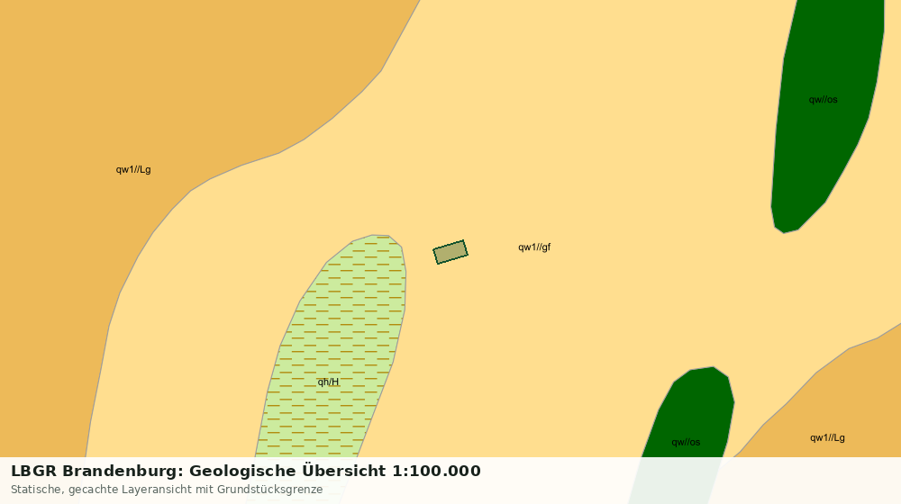 Statische Kartenansicht: LBGR Brandenburg: Geologische Übersicht 1:100.000