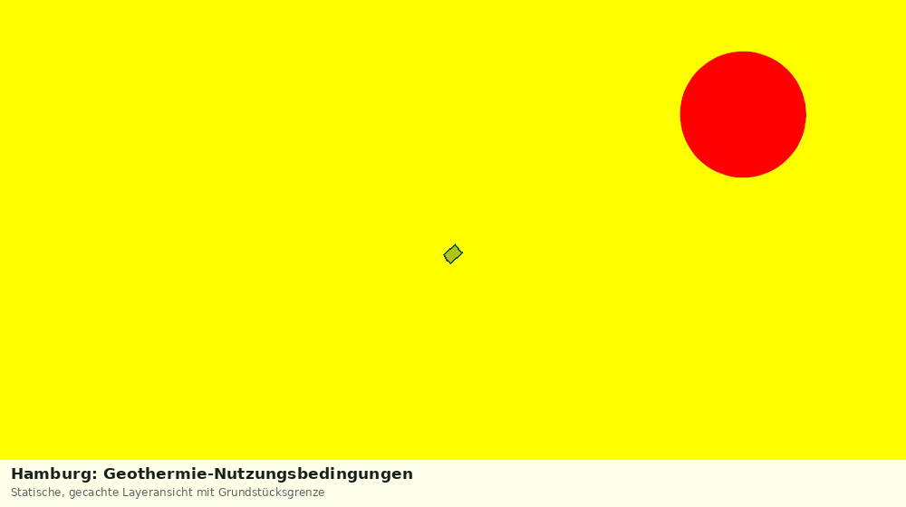 Statische Kartenansicht: Hamburg: Geothermie-Nutzungsbedingungen
