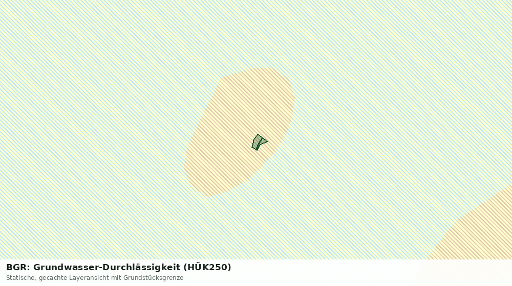 Statische Kartenansicht: BGR: Grundwasser-Durchlässigkeit (HÜK250)
