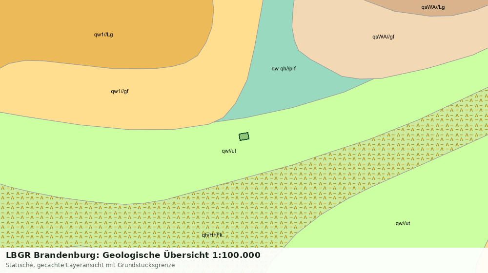 Statische Kartenansicht: LBGR Brandenburg: Geologische Übersicht 1:100.000
