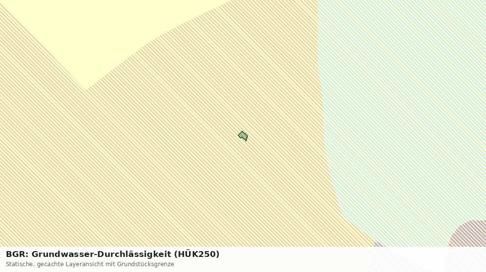 Statische Kartenansicht: BGR: Grundwasser-Durchlässigkeit (HÜK250)