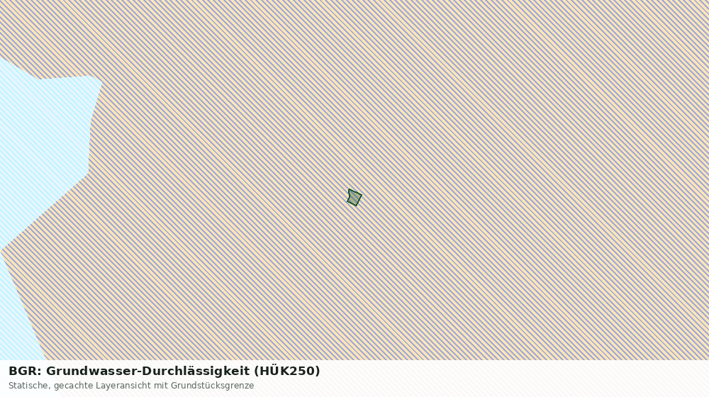 Statische Kartenansicht: BGR: Grundwasser-Durchlässigkeit (HÜK250)