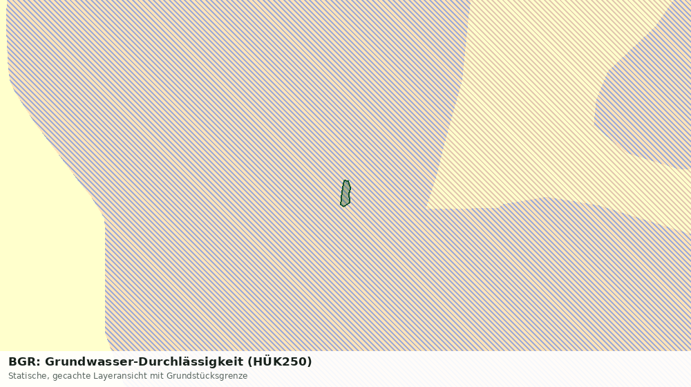 Statische Kartenansicht: BGR: Grundwasser-Durchlässigkeit (HÜK250)