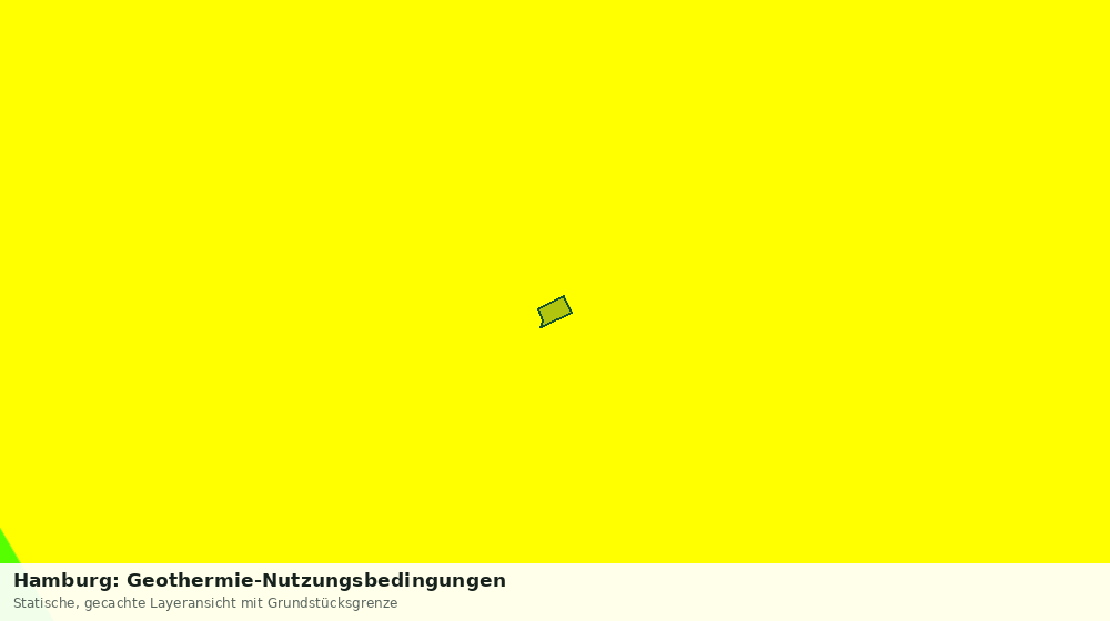 Statische Kartenansicht: Hamburg: Geothermie-Nutzungsbedingungen