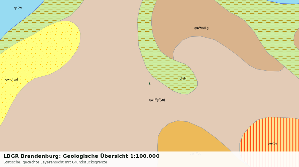 Statische Kartenansicht: LBGR Brandenburg: Geologische Übersicht 1:100.000