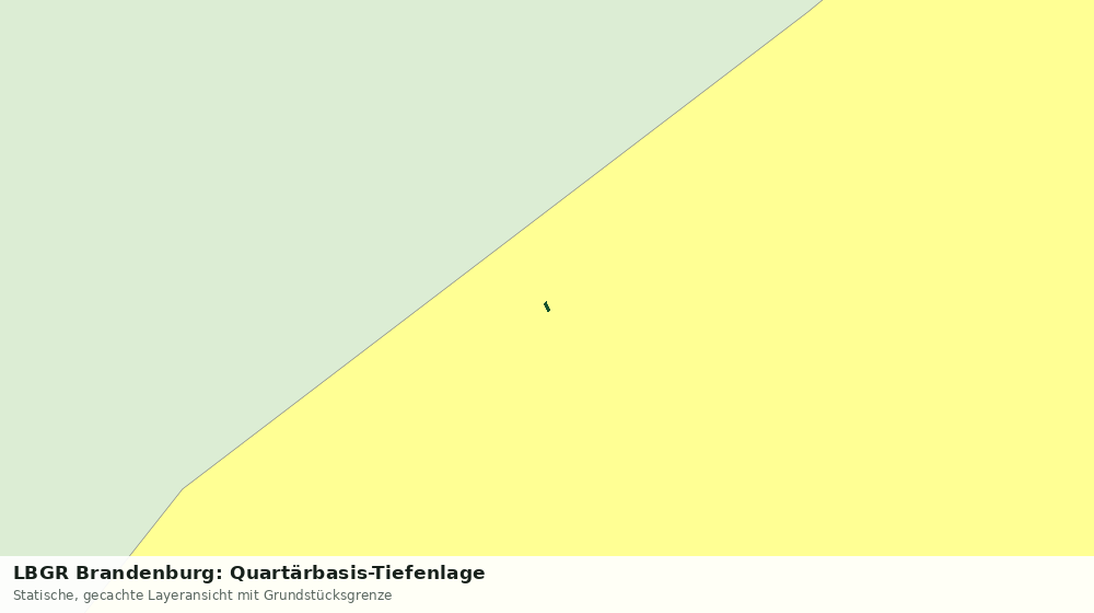 Statische Kartenansicht: LBGR Brandenburg: Quartärbasis-Tiefenlage