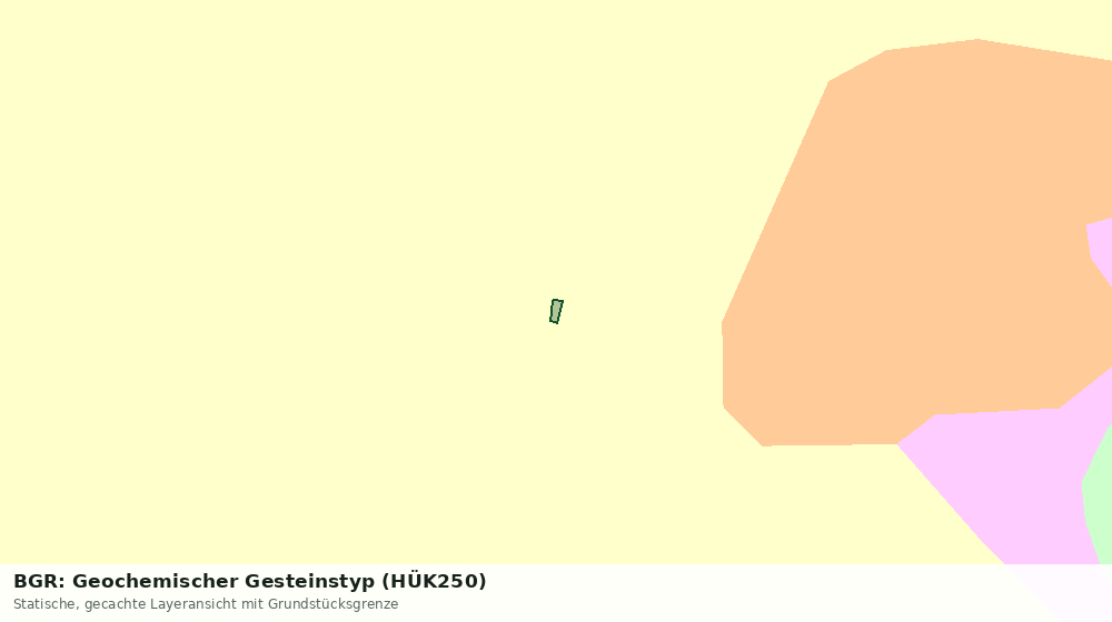 Statische Kartenansicht: BGR: Geochemischer Gesteinstyp (HÜK250)