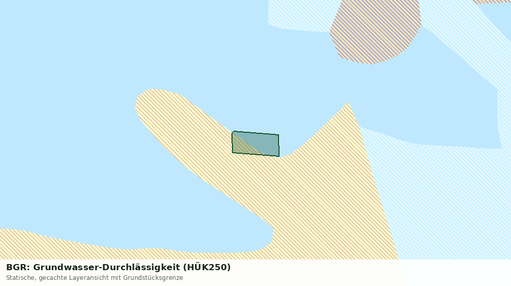 Statische Kartenansicht: BGR: Grundwasser-Durchlässigkeit (HÜK250)